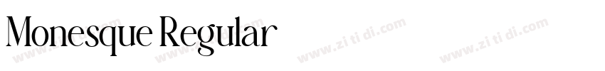 Monesque Regular字体转换